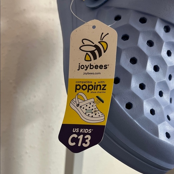 JOYBEES NWT Kids' Light Blue Slip-On Clogs with Removable Fuzzy Lining - Picture 2 of 8